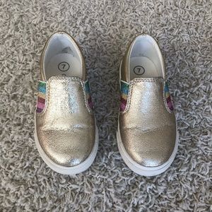 Cat & Jack Gold Toddler Sneakers size 7
